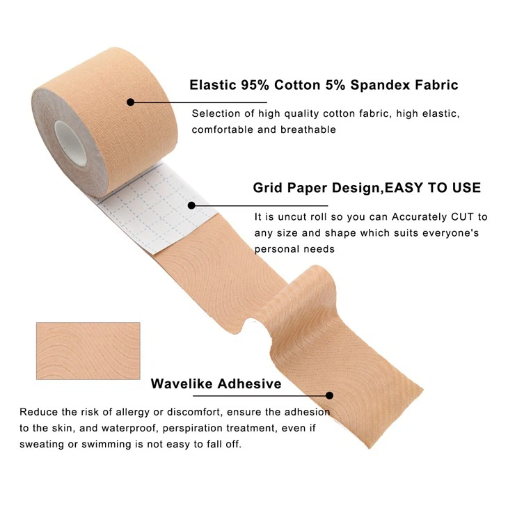 skin coloured kinesiology tape