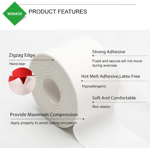 Features of rigid sports strapping tape Features of rigid sports strapping tape