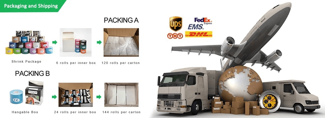 sports injury tape shipping